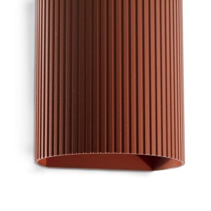FARO 40529 - Nástenné svietidlo SOLE 1xGU10/8W/230V tehlová vrúbkovaná zaokrúhlený