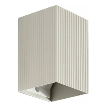 FARO 40536 - Nástenné svietidlo SOLE 1xGU10/8W/230V šedá vrúbkovaná hranatý