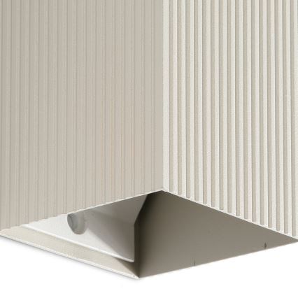 FARO 40536 - Nástenné svietidlo SOLE 1xGU10/8W/230V šedá vrúbkovaná hranatý