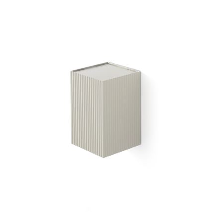 FARO 40536 - Nástenné svietidlo SOLE 1xGU10/8W/230V šedá vrúbkovaná hranatý