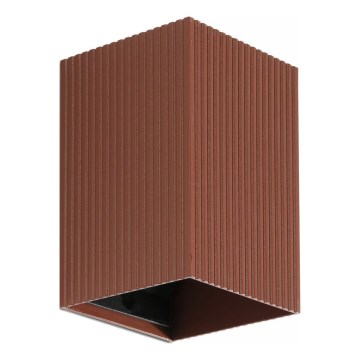 FARO 40537 - Nástenné svietidlo SOLE 1xGU10/8W/230V tehlová vrúbkovaná hranatý