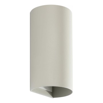 FARO 40540 - Nástenné svietidlo SOLE 2xGU10/8W/230V šedá zaokrúhlený