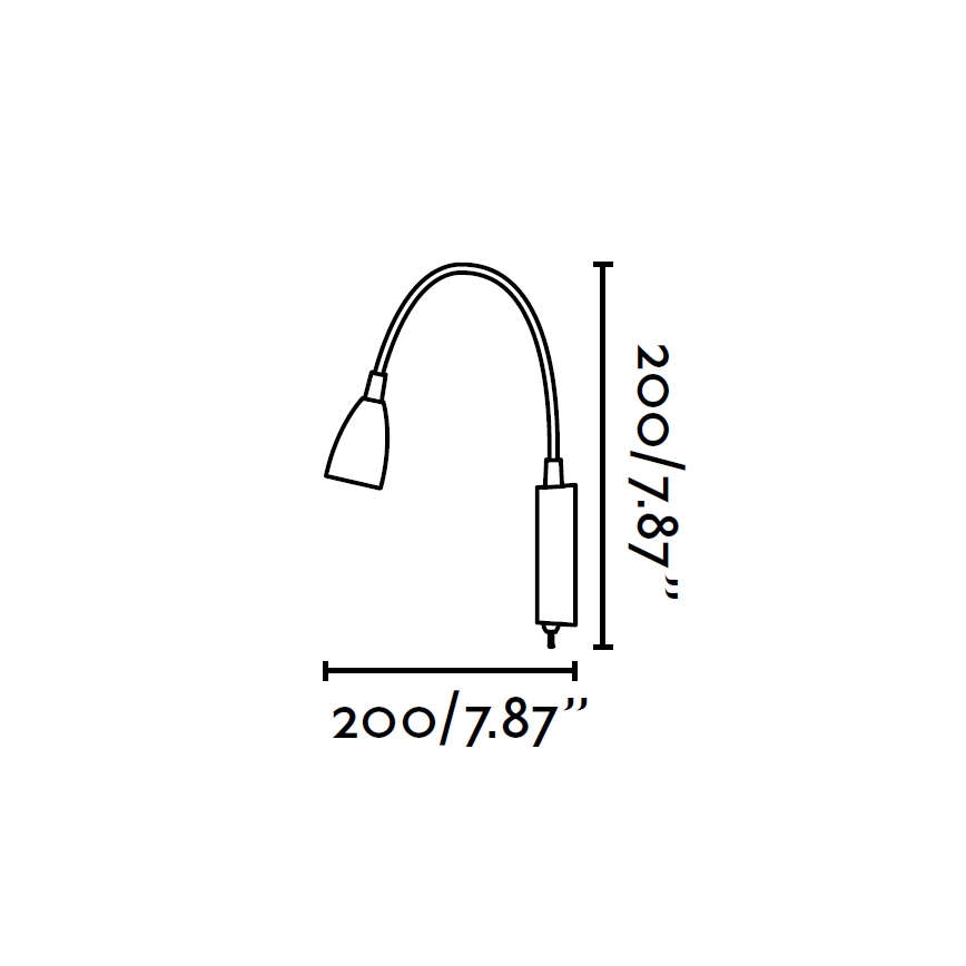 FARO 41019 - Nástenné svietidlo LOKE LED/3W/230V