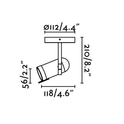 Faro 43530 - Bodové svietidlo ORLEANS 1xGU10/8W/230V čierna