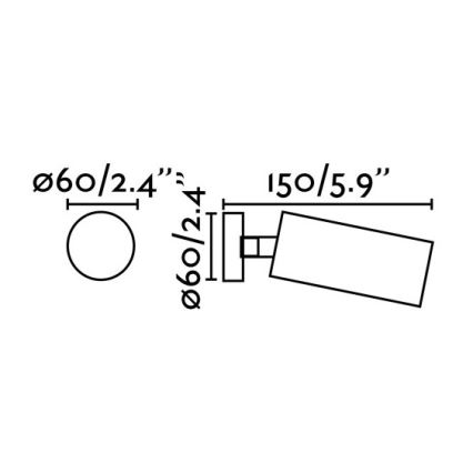 FARO 43722 - Bodové svietidlo STAN 1xGU10/8W/230V biela