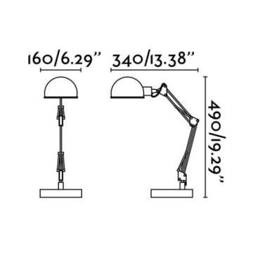 Faro 51908 - Stolná lampa BAOBAB 1xE14/11W/230V biela