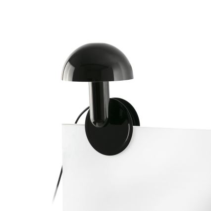 FARO 56100 - Stolná lampa s klipom 2v1 BELA 1xE27/15W/230V čierna