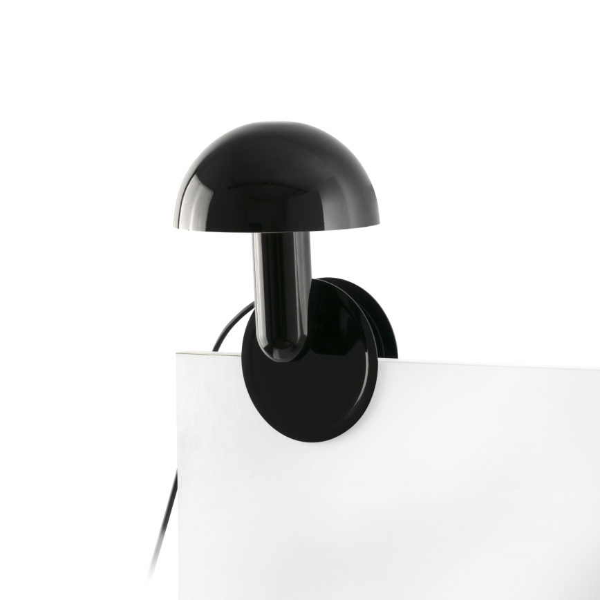 FARO 56100 - Stolná lampa s klipom 2v1 BELA 1xE27/15W/230V čierna