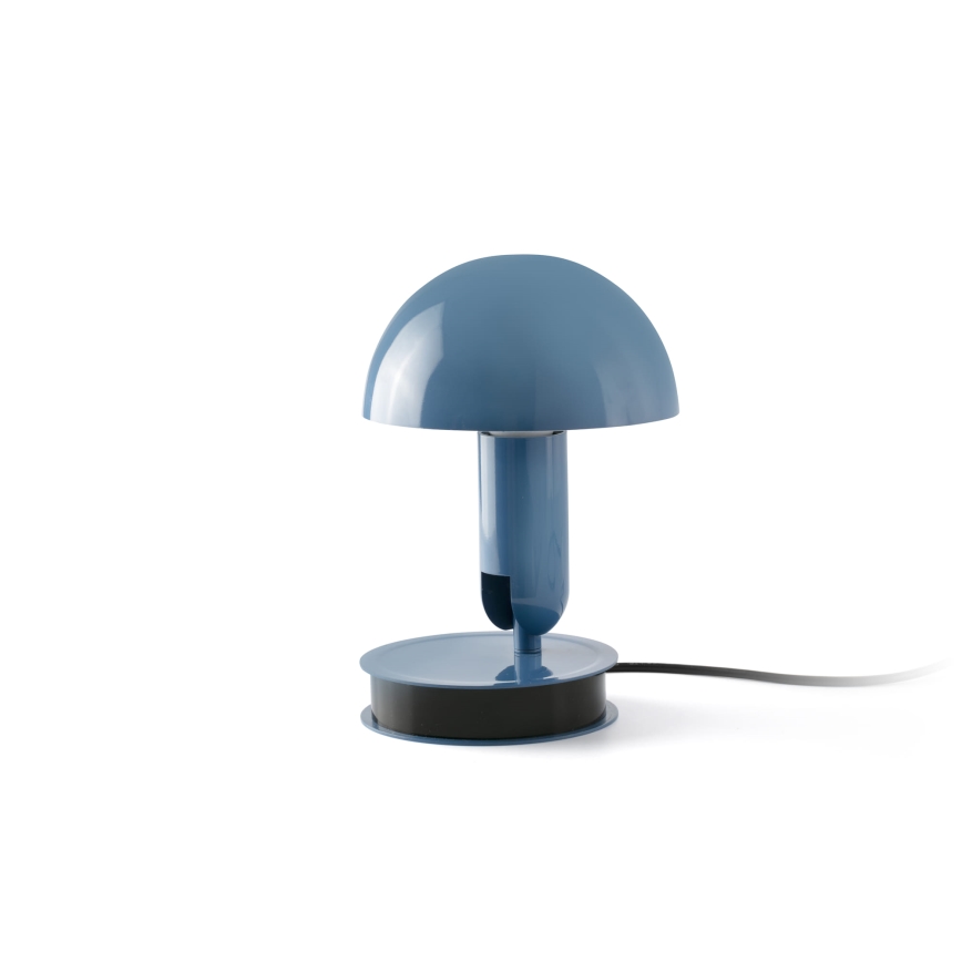 FARO 56102 - Stolná lampa s klipom 2v1 BELA 1xE27/15W/230V modrá