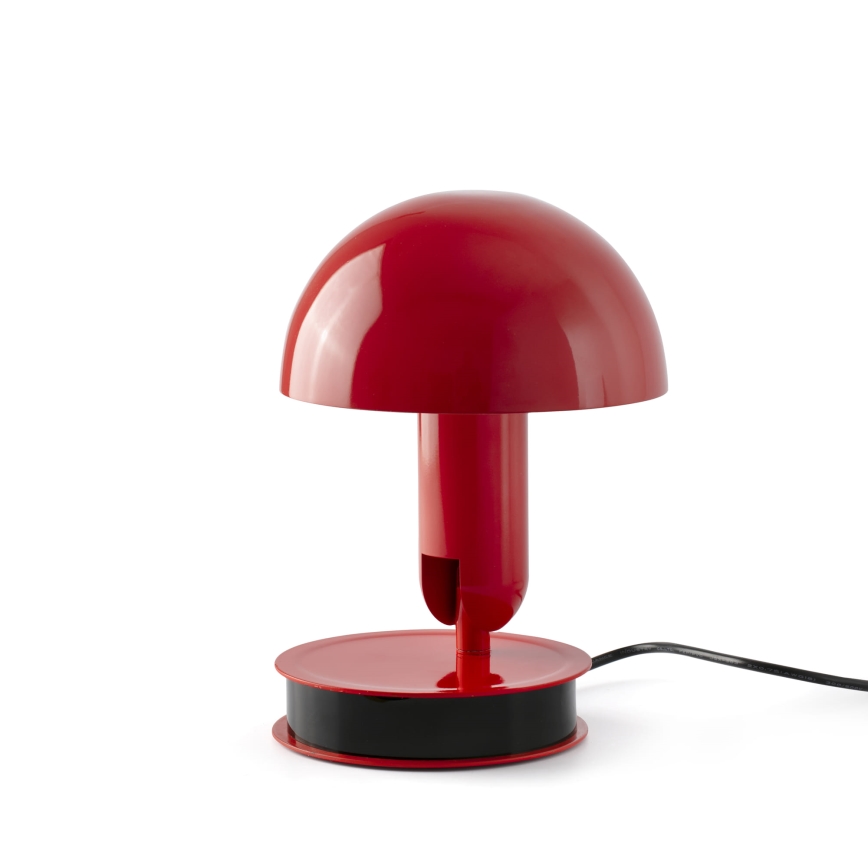 FARO 56103 - Stolná lampa s klipom 2v1 BELA 1xE27/15W/230V červená