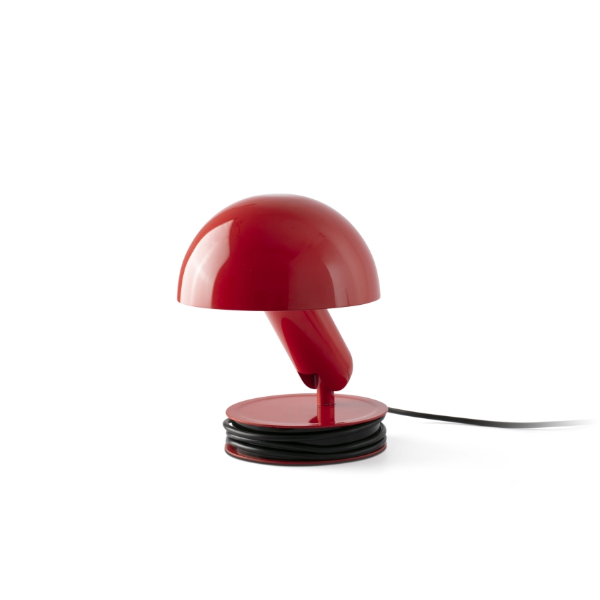 FARO 56103 - Stolná lampa s klipom 2v1 BELA 1xE27/15W/230V červená