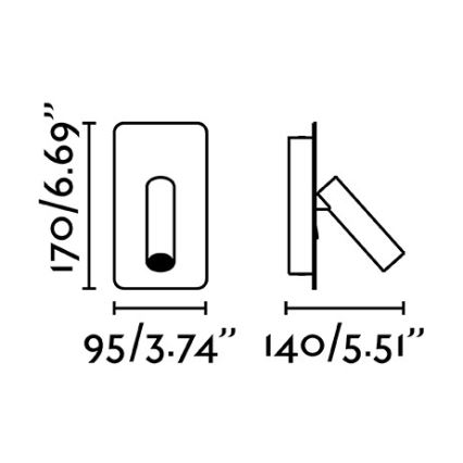 FARO 62120 - LED Nástenné bodové svietidlo SUAU LED/3W/230V biela