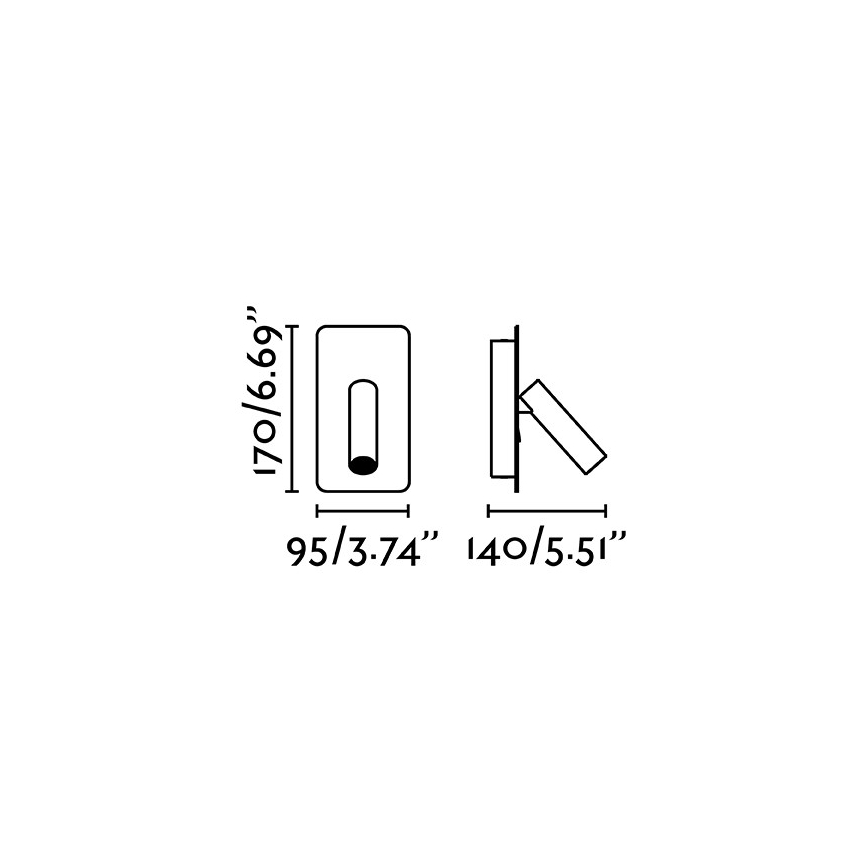 FARO 62120 - LED Nástenné bodové svietidlo SUAU LED/3W/230V biela