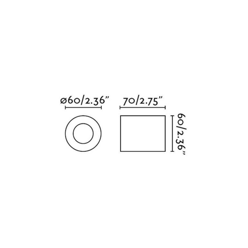 FARO 62151 - Nástenné svietidlo TEN 1xE27/20W/230V čierna