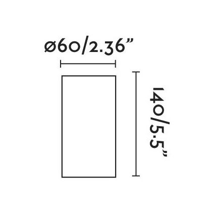 FARO 62171 - Nástenné svietidlo TEN 1xE27/15W/230V čierna