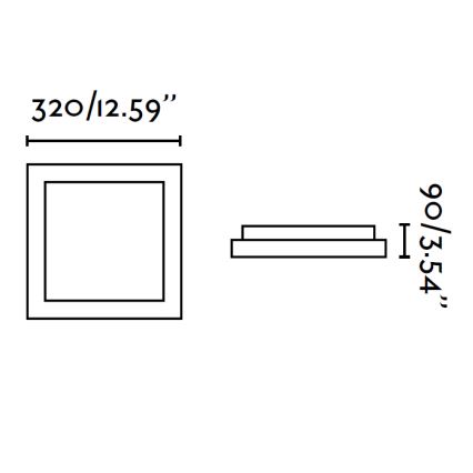 FARO 62969 - Stropné svietidlo TOLA 2 2xE27/20W/230V