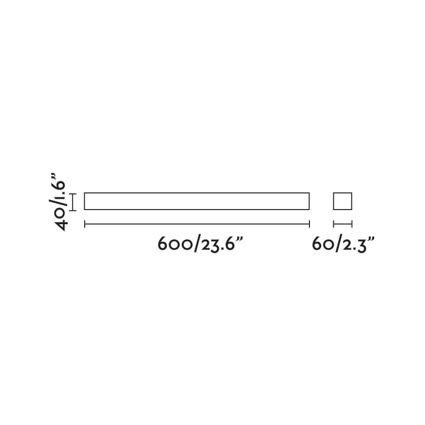 FARO 63316 - LED Kúpeľňové osvetlenie zrkadla NILO-1 LED/12W/230V IP44 čierna
