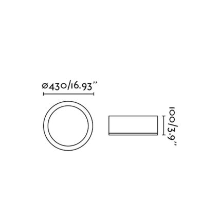 FARO 63399 - Stropné svietidlo KAO LED/35W/230V