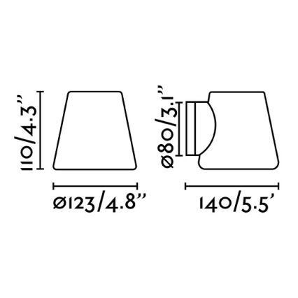 FARO 63510 - Kúpeľňové nástenné svietidlo BIANCA 1xG9/6W/230V IP44