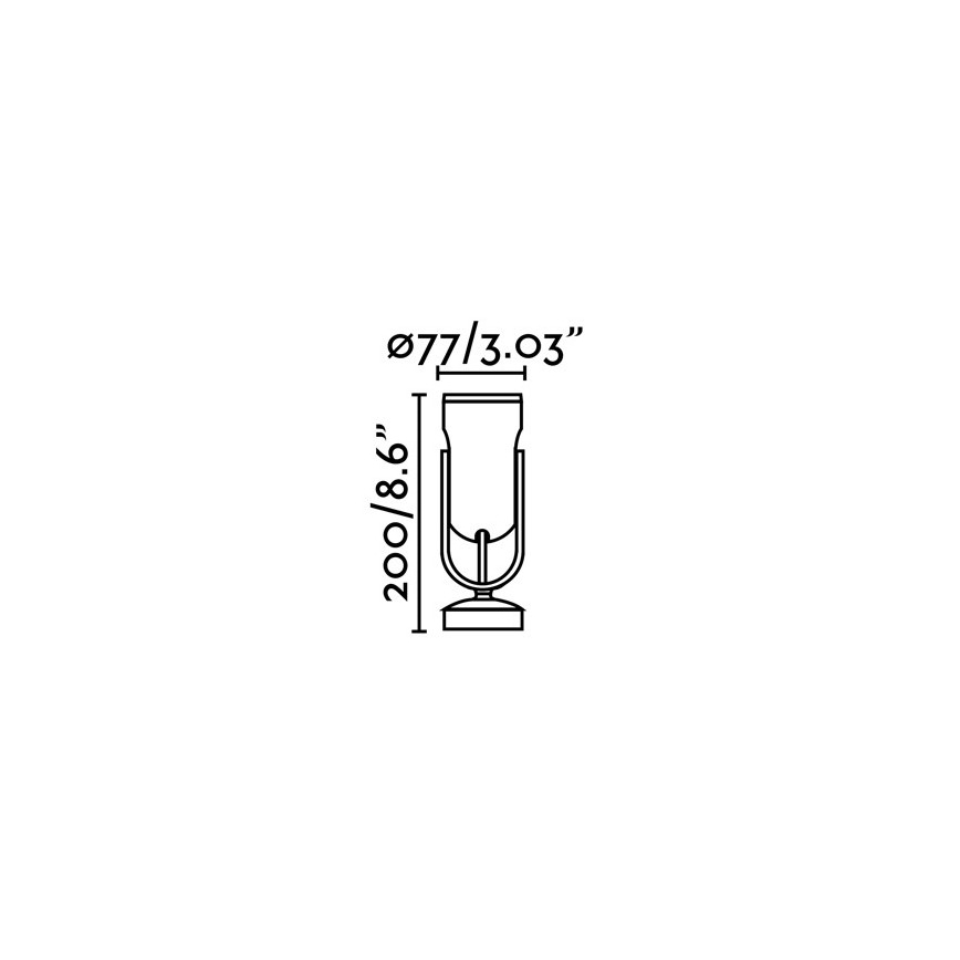 FARO 70035 - LED Vonkajšie nástenné svietidlo SLOT-1 LED/14W/230V IP65 3000K