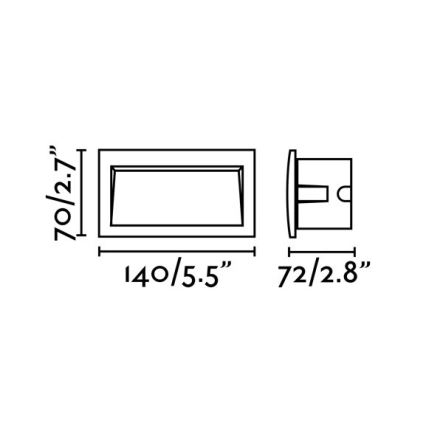 FARO 70147 - LED Vonkajšie zápustné svietidlo SEDNA-2 LED/3W/230V IP65