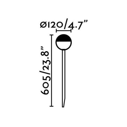 FARO 70245 - LED Vonkajšia lampa PICCOLA LED/8W/230V IP65