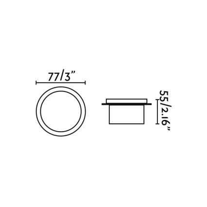 FARO 70265 - LED Kúpeľňové podhľadové svietidlo GALO LED/3W/230V IP54