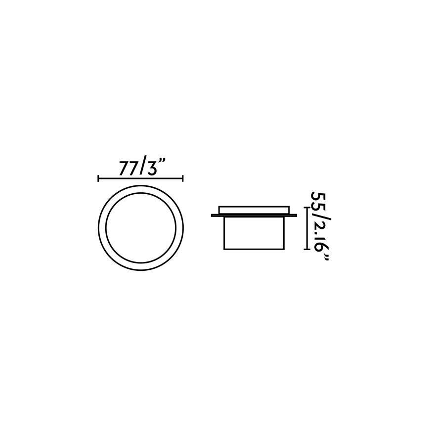 FARO 70265 - LED Kúpeľňové podhľadové svietidlo GALO LED/3W/230V IP54