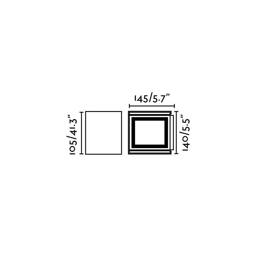 FARO 70270 - LED Vonkajšie nástenné svietidlo OLAN 2xLED/3W/230V IP54