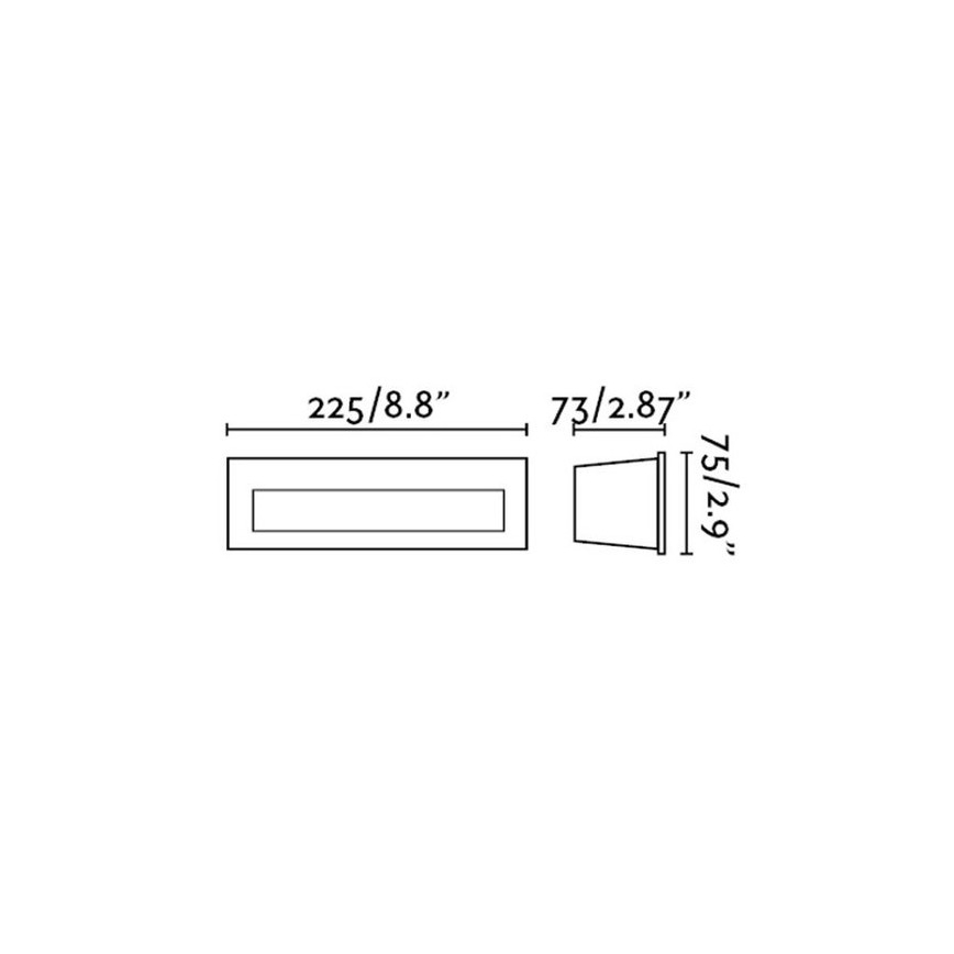 FARO 70271 - LED vonkajšie zapustené svietidlo NAT LED/8W/230V IP65 biela