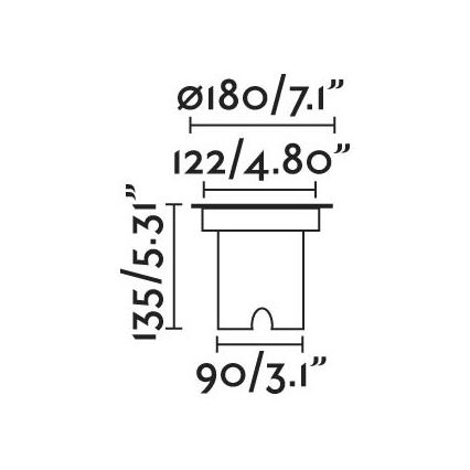 FARO 70309 - LED Vonkajšie nájazdové svietidlo GEISER LED/12,5W/230V IK08 IP67
