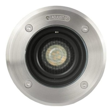 FARO 70310 - Vonkajšie nájazdové svietidlo GEISER 1xGU10/8W/230V IK08 IP67 nerezová oceľ