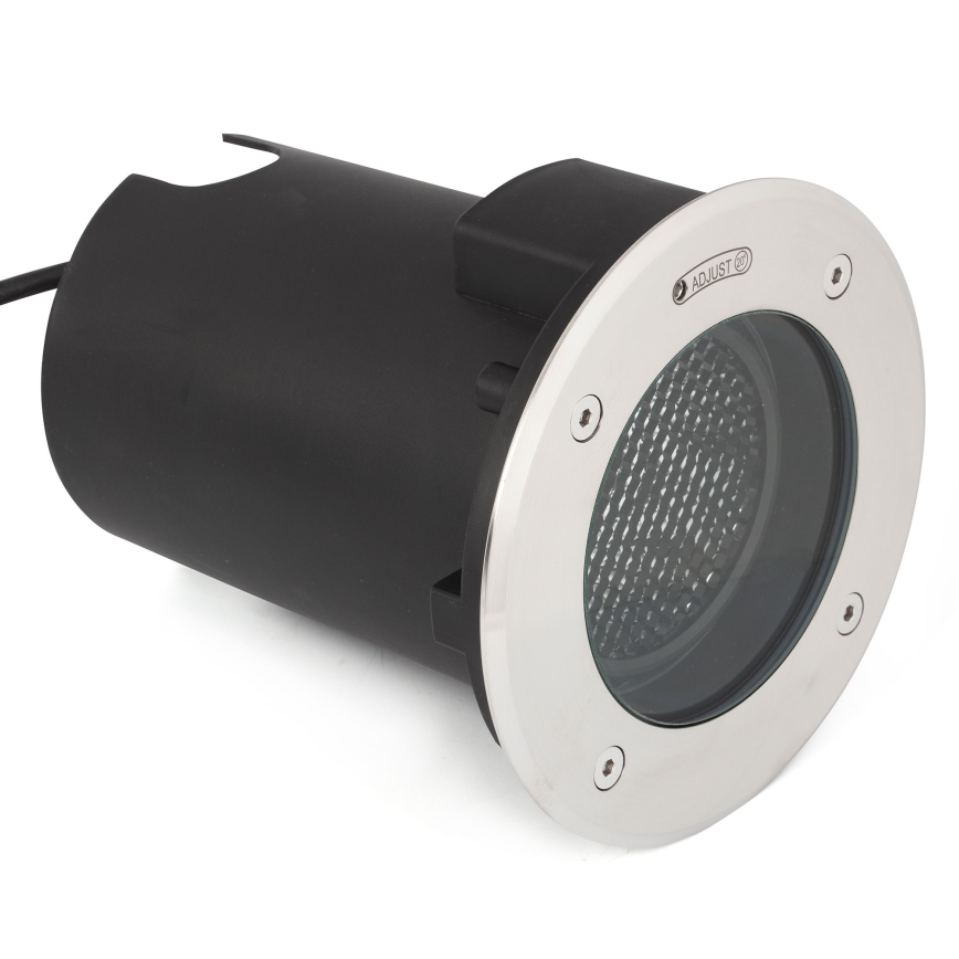 FARO 70310 - Vonkajšie nájazdové svietidlo GEISER 1xGU10/8W/230V IK08 IP67 nerezová oceľ