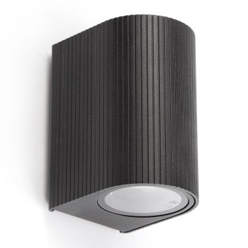 FARO 70322 - Vonkajšie nástenné svietidlo ESTELA 1xGU10/5W/230V IP65 čierna