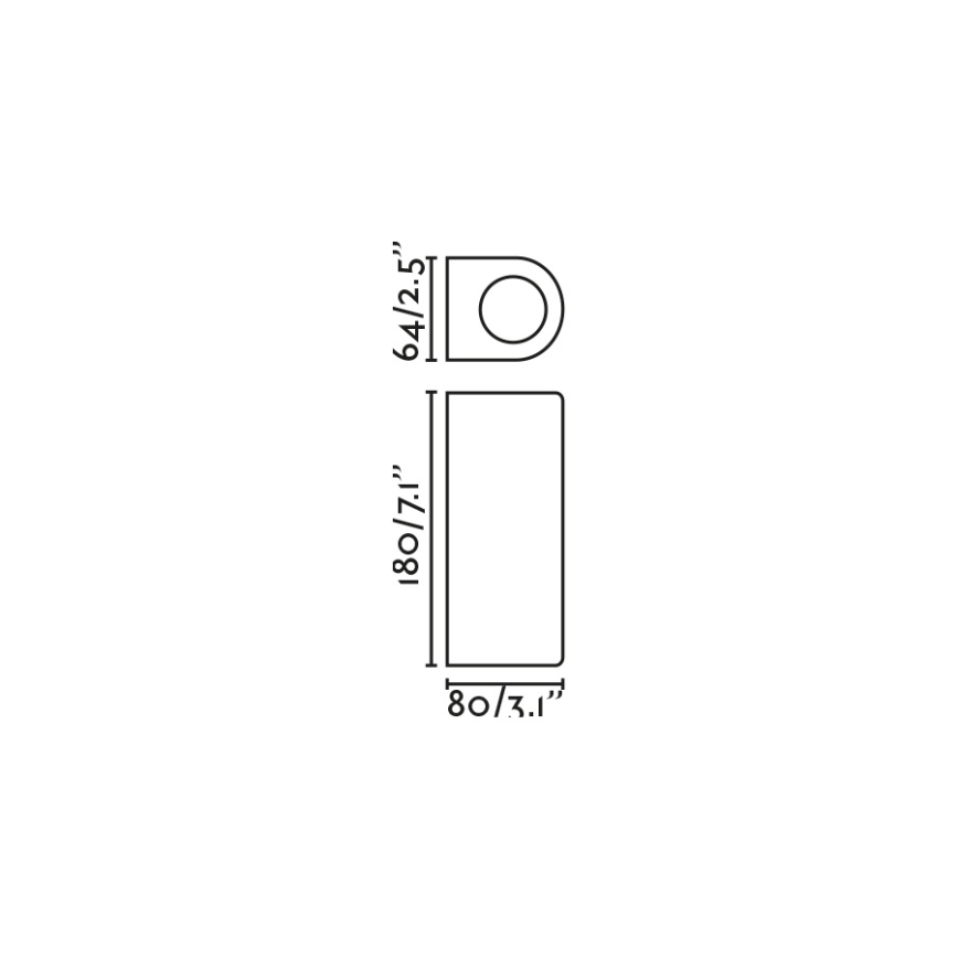FARO 70328 - Vonkajšie nástenné svietidlo ESTELA 2xGU10/5W/230V IP65 biele