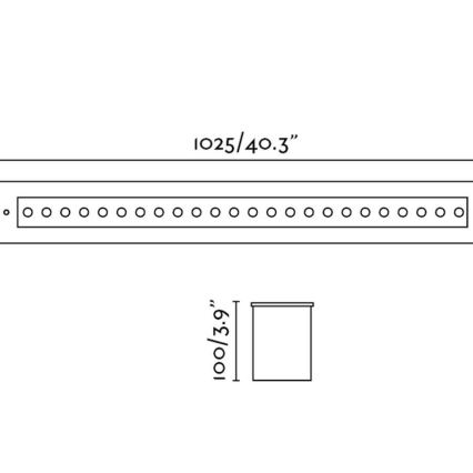 FARO 70448 - LED Vonkajšie zápustné svietidlo GRAVA LED/42W/24V IP67