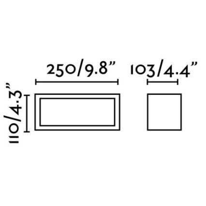 FARO 70573 - Vonkajšie nástenné svietidlo TEJO 1xE27/20W/230V IP54