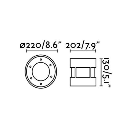 FARO 70587 - LED Vonkajšie nájazdové svietidlo SURIA-24 LED/24W/230V IK08 IP67