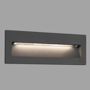 FARO 70638 - LED vonkajšie zapustené svietidlo NAT LED/8W/230V IP65 čierna