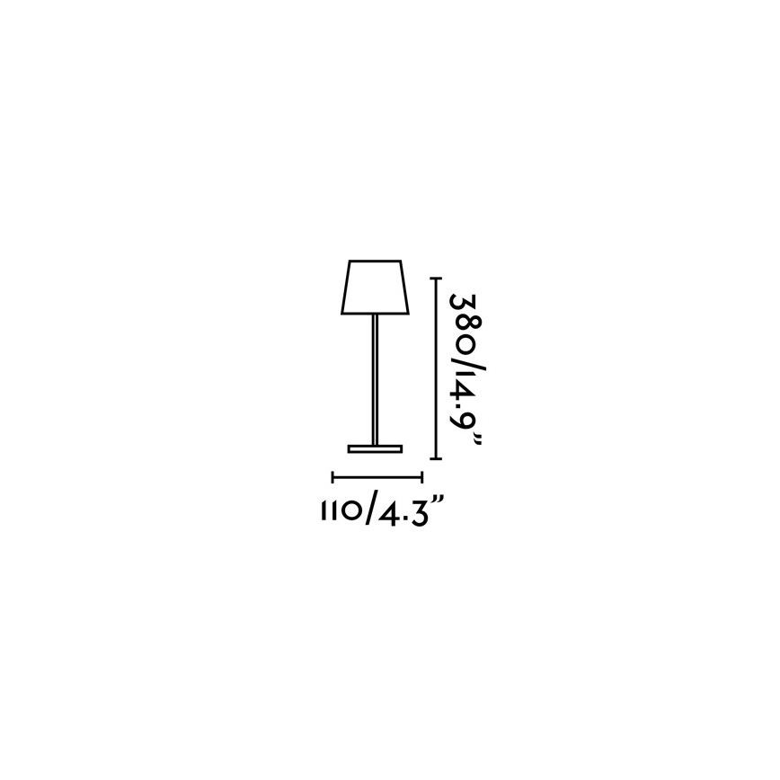 FARO 70776 - LED Vonkajšia stmievateľná dotyková stolná lampa TOC LED/2,2W/230V IP54