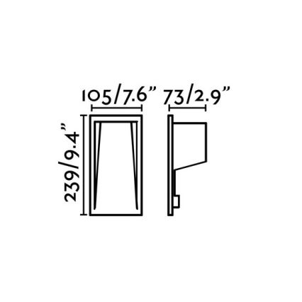 FARO 70833 - LED Vonkajšie zápustné svietidlo SOUN-2 LED/5W/230V IP65