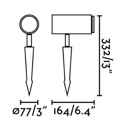 FARO 70913 - LED Vonkajšie svietidlo PLOM LED/7W/230V IP54