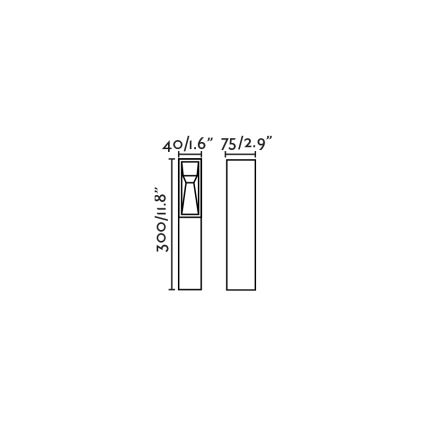 FARO 70938 - LED vonkajšie svietidlo TIL LED/3W/24V CRI 90 IP65 čierne