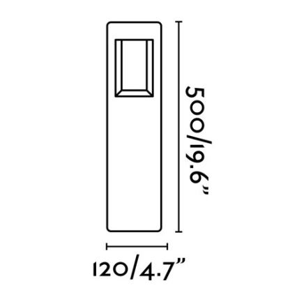 FARO 71199 - LED Vonkajšia lampa NAYA LED/8W/230V IP54