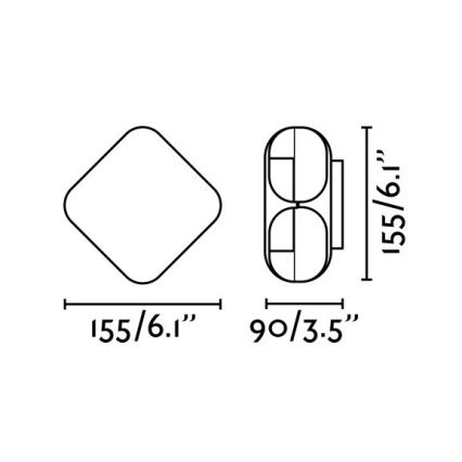 FARO 71212 - LED Vonkajšie nástenné svietidlo BU-OH LED/12W/230V IP65