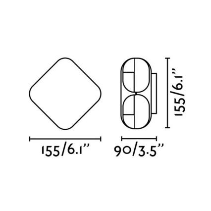 FARO 71212 - LED Vonkajšie nástenné svietidlo BU-OH LED/12W/230V IP65