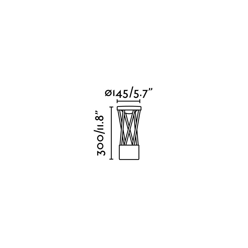FARO 71286 - LED Vonkajšia lampa TWIST LED/10W/230V IP65