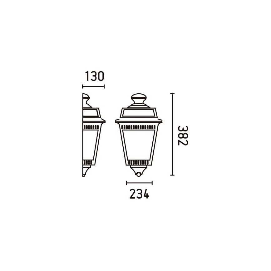 FARO 71424 - Vonkajšie nástenné svietidlo ARGOT 1xE27/100W/230V IP44