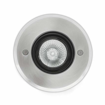 FARO 71489N - Vonkajšie nájazdové svietidlo TECNO-6  1xGU10/50W/230V IK08 IP67