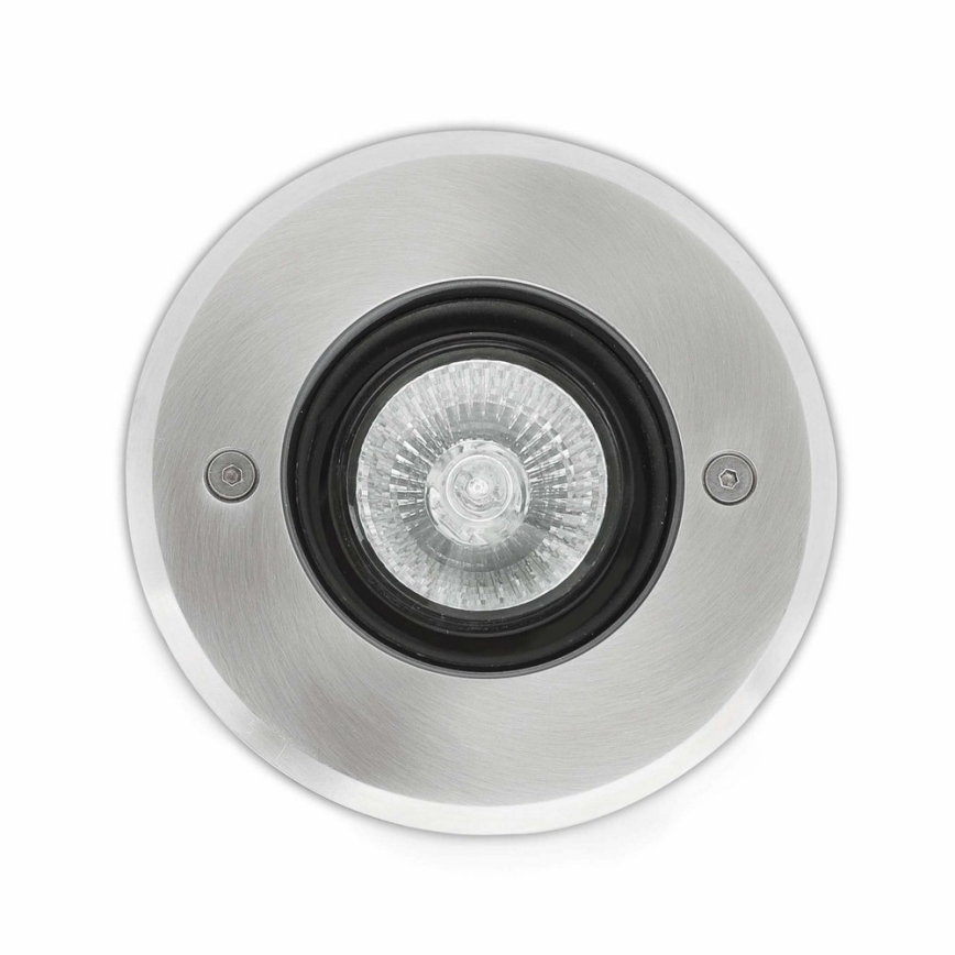 FARO 71489N - Vonkajšie nájazdové svietidlo TECNO-6  1xGU10/50W/230V IK08 IP67